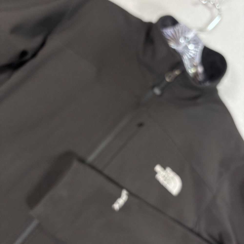 North Face Apex Bionic Jacket Womens Large Black Soft Shell Fleece Lined Coat